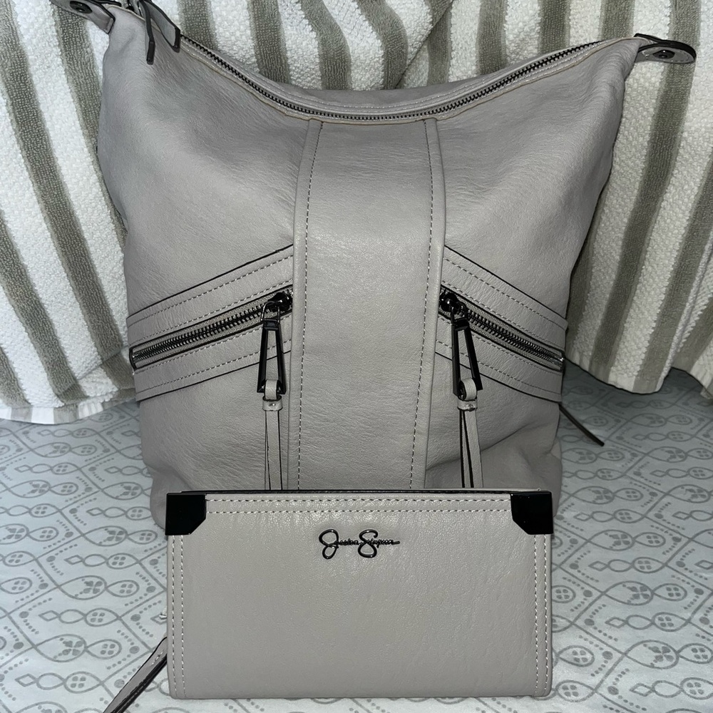 Beautiful Jessica Simpson Backpack and matching wallet.
